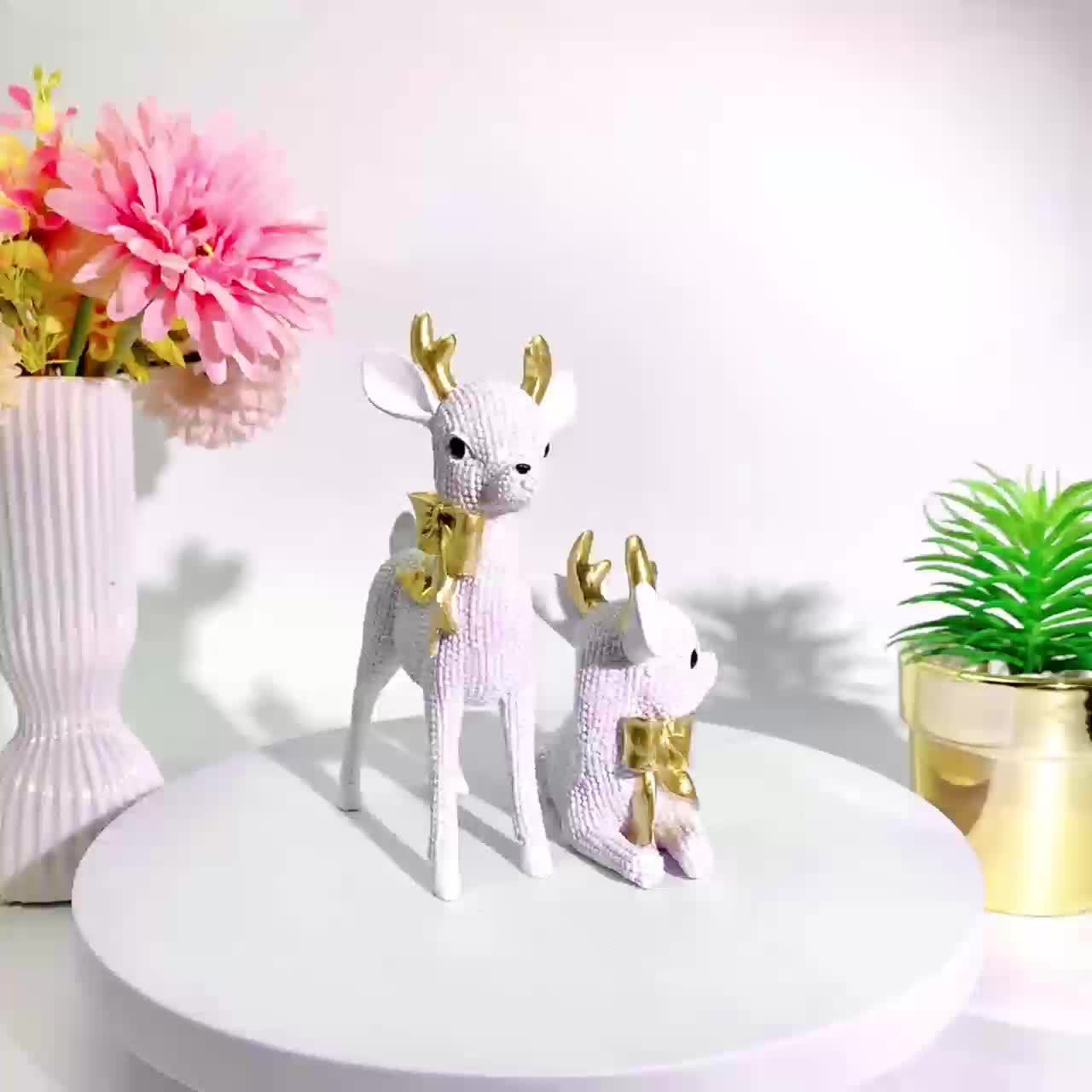 L&B® Crystal Reindeer Duo