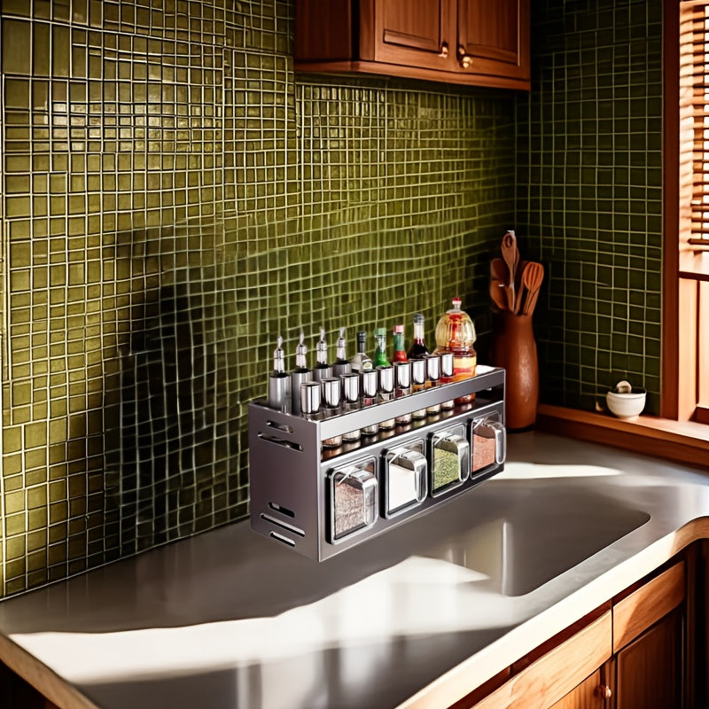 L&B® - Wall-Mounted Spice Organizer Rack