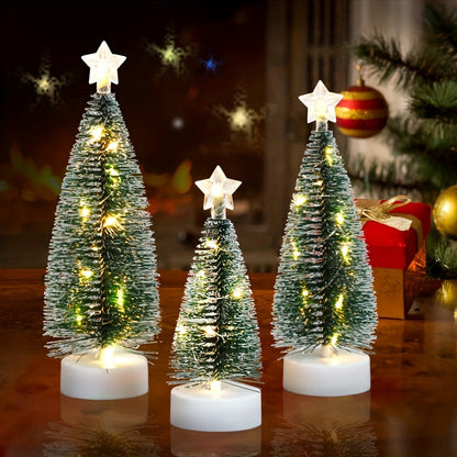 L&B® Frosted Glow Christmas Tree Set (3pcs)