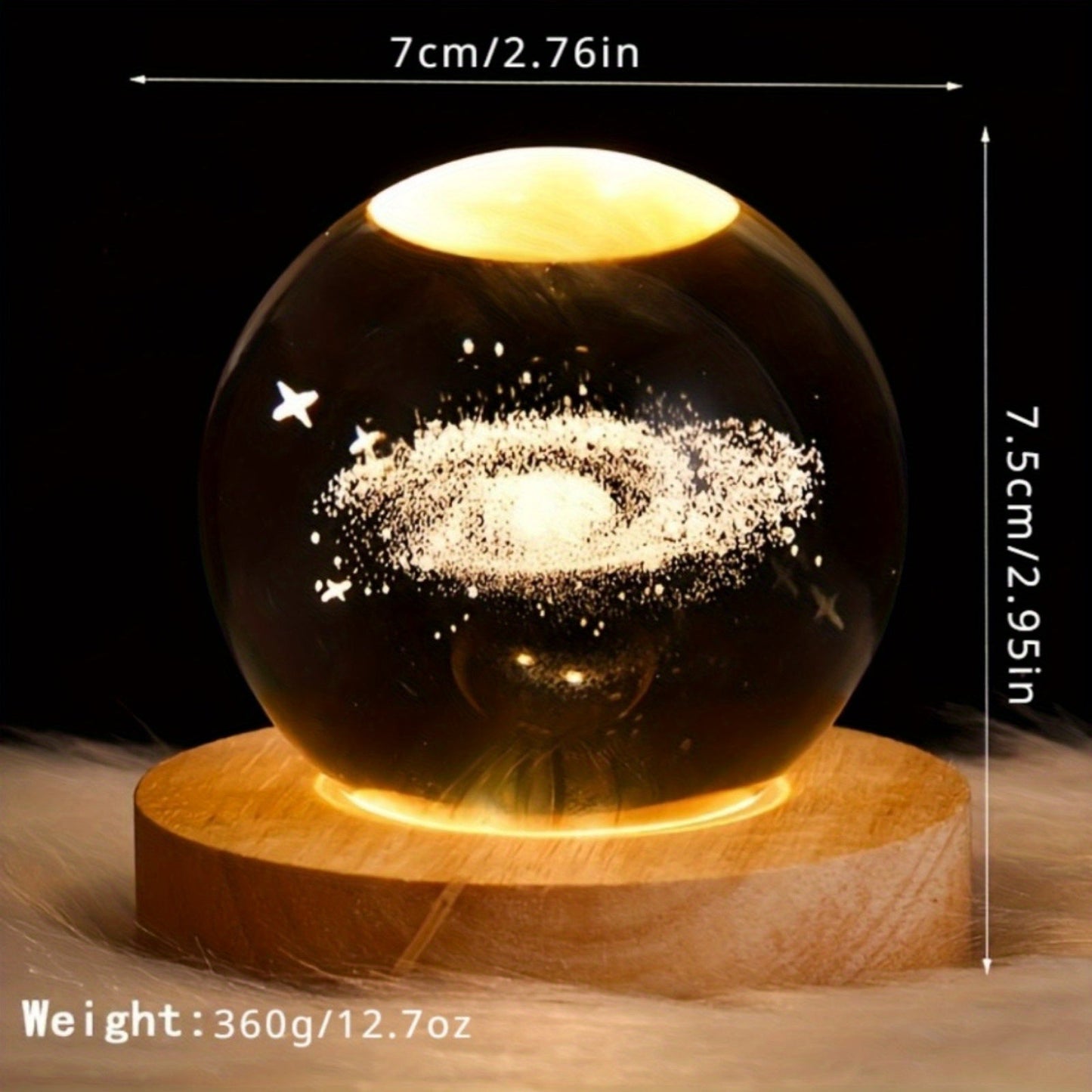 L&B® - Crystal Planet Night Light