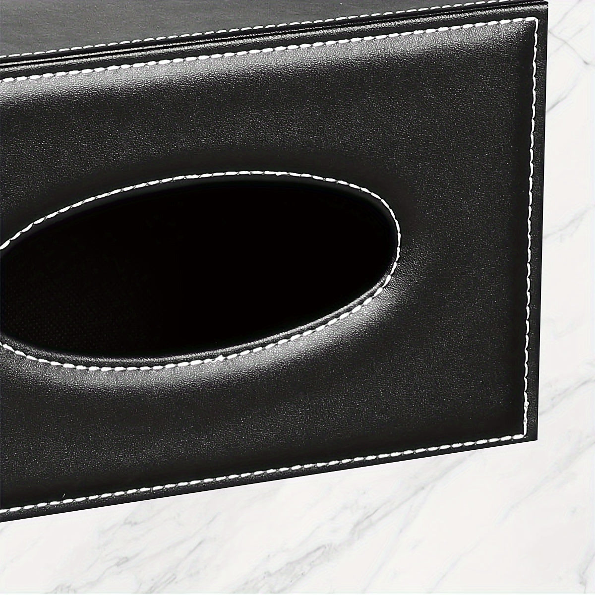 L&B® Faux Leather Tissue & Storage Box