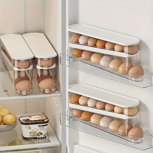 L&B® - 2 Tier Rolling Egg Organizer