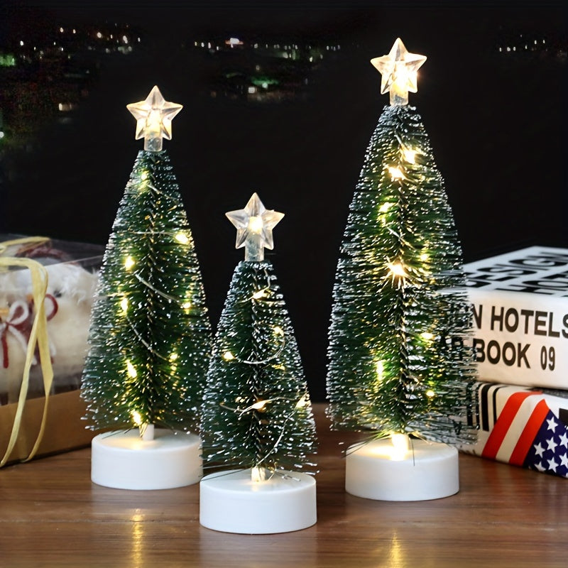 L&B® Frosted Glow Christmas Tree Set (3pcs)