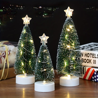 L&B® Frosted Glow Christmas Tree Set (3pcs)