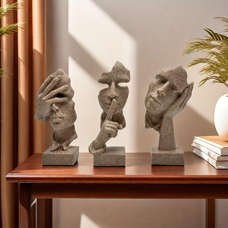 L&B® Abstract Mask Sculpture Set