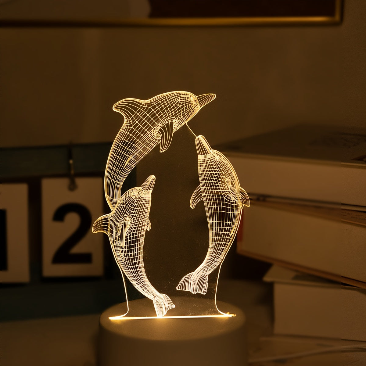 L&B® – 3D Dolphin USB Night Light