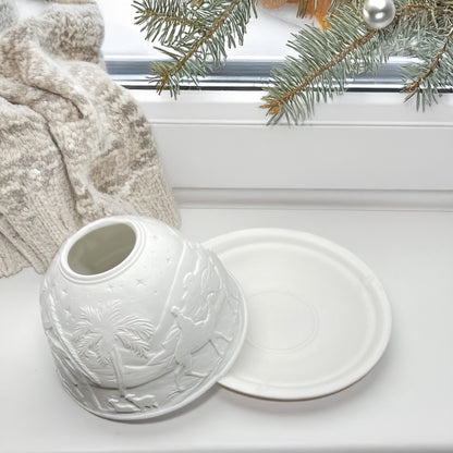 L&B® Porcelain Dome Tealight Holder