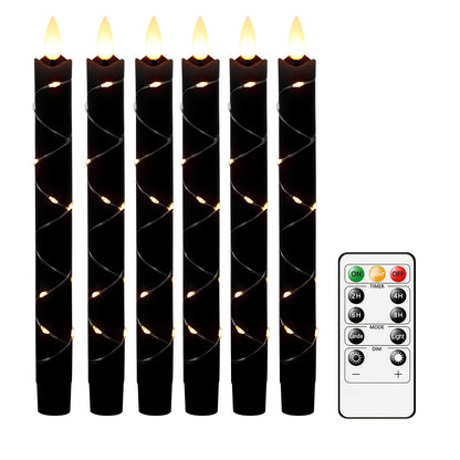 L&B® 6-Piece Flameless Wax-Effect Candle Set