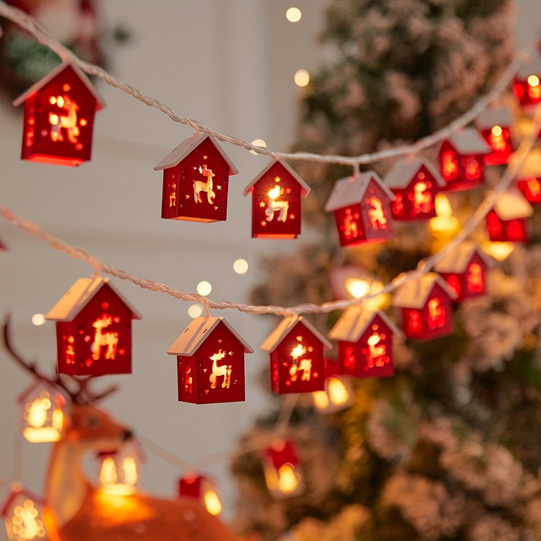 L&B® Red House Fairy Lights