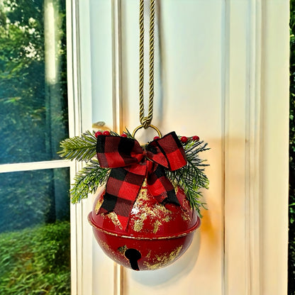 L&B® Christmas Bell with Bow & Door Hanger