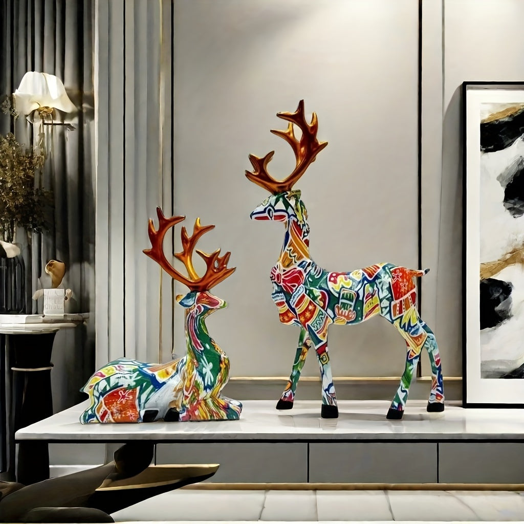 L&B® Mosaic Reindeer Duo