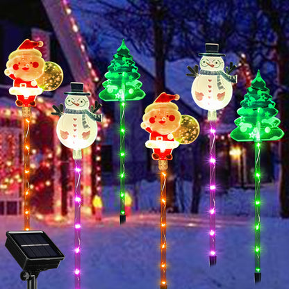 L&B® Solar Christmas Pathway Lights - 6-Piece Set