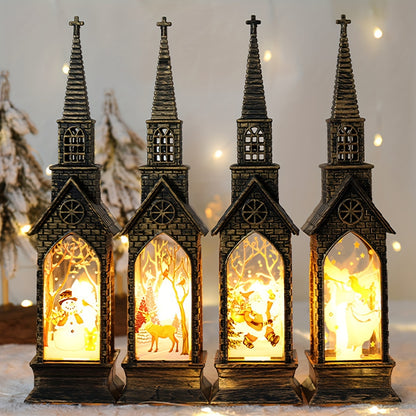 L&B® Gothic Cathedral LED Candle Lanterns - 4 PCS