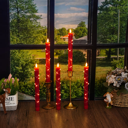 L&B® 6-Piece Flameless Wax-Effect Candle Set