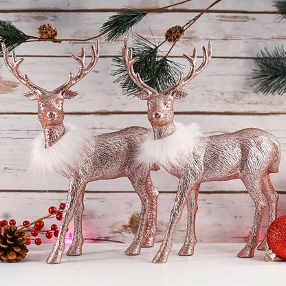 L&B® Christmas Reindeer Ornament Set (2 pcs, 12-inch)