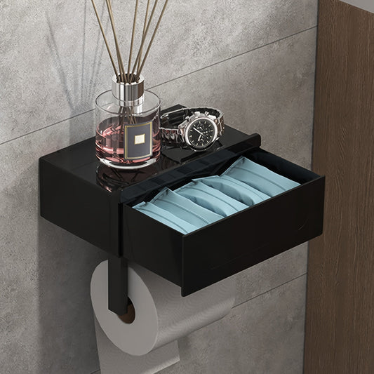 L&B® - Sleek Black Paper Holder