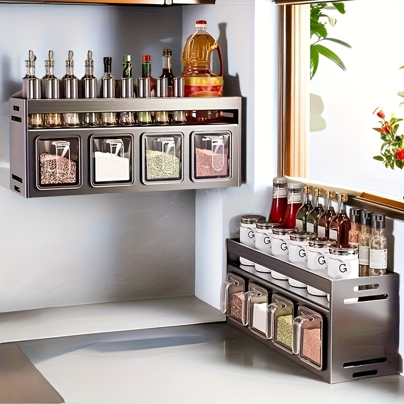 L&B® - Wall-Mounted Spice Organizer Rack