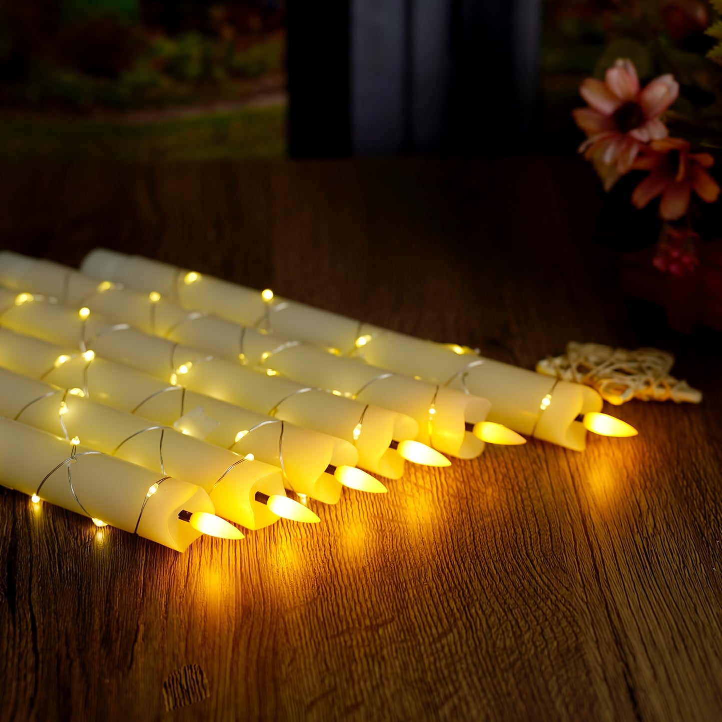 L&B® 6-Piece Flameless Wax-Effect Candle Set