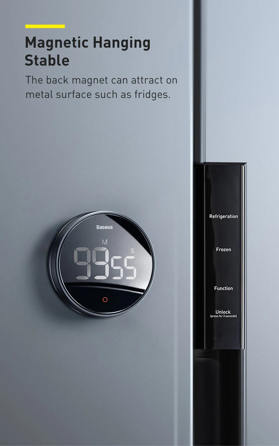 L&B® - Magnetic Digital Kitchen Timer
