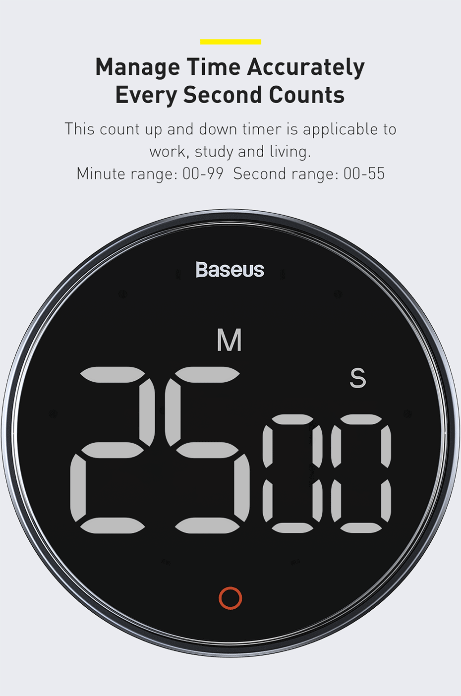 L&B® - Magnetic Digital Kitchen Timer