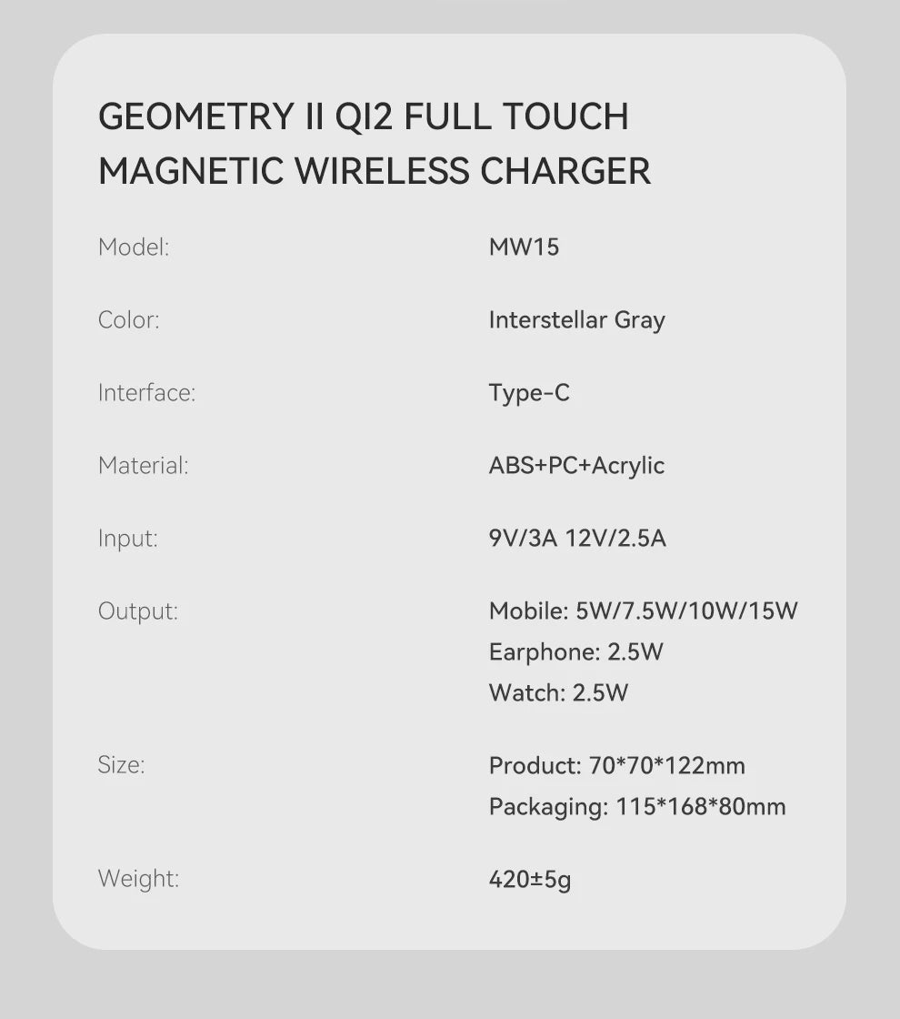 L&B® - 3-in-1 Magnetic Wireless Charger