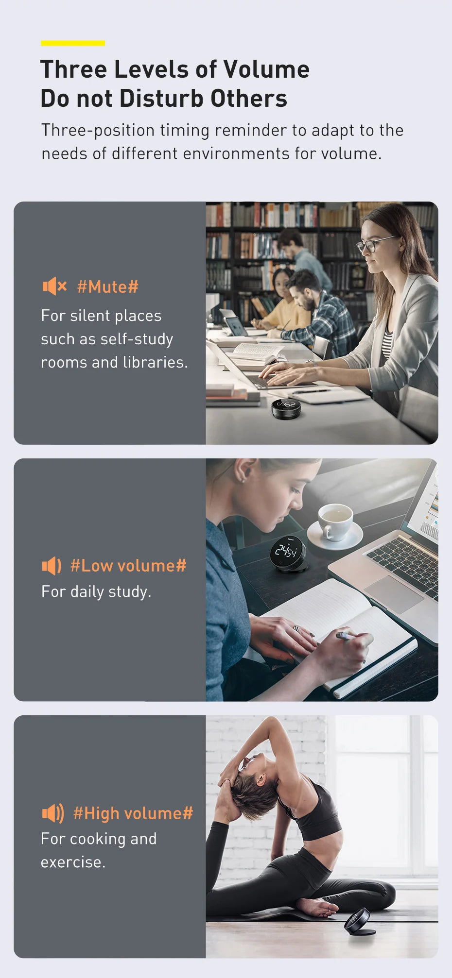 L&B® - Magnetic Digital Kitchen Timer