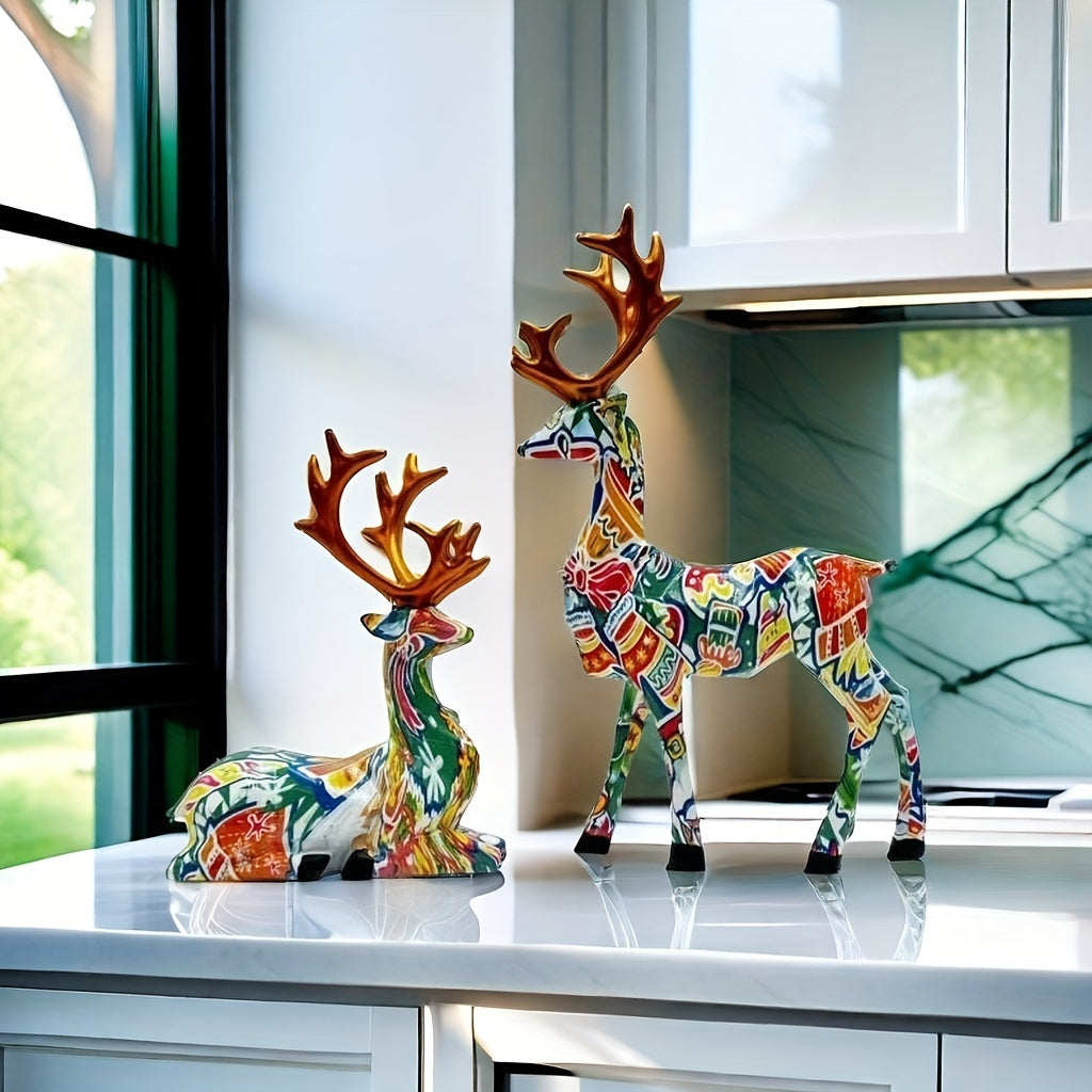 L&B® Mosaic Reindeer Duo