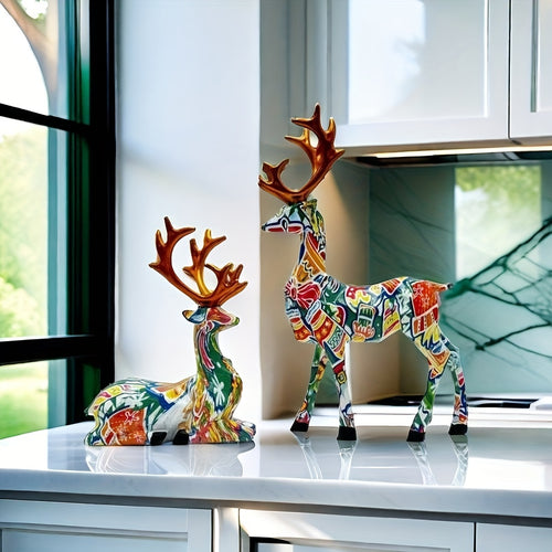 L&B® Mosaic Reindeer Duo