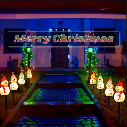 L&B® Solar Snowman Light Set