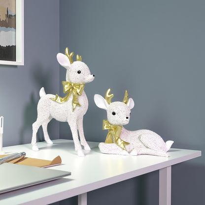 L&B® Crystal Reindeer Duo