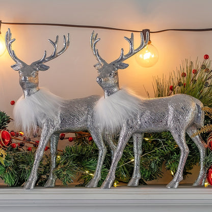 L&B® Christmas Reindeer Ornament Set (2 pcs, 12-inch)