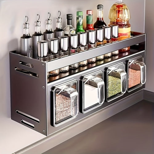 L&B® - Wall-Mounted Spice Organizer Rack