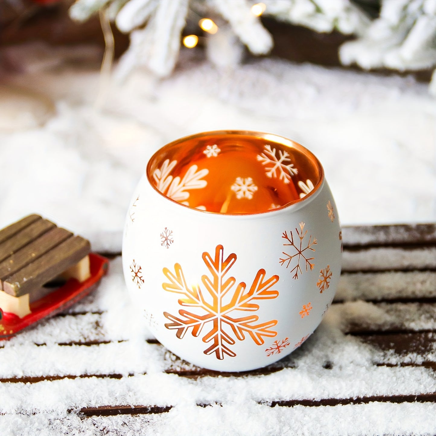 L&B® Snowflake Candle Holders