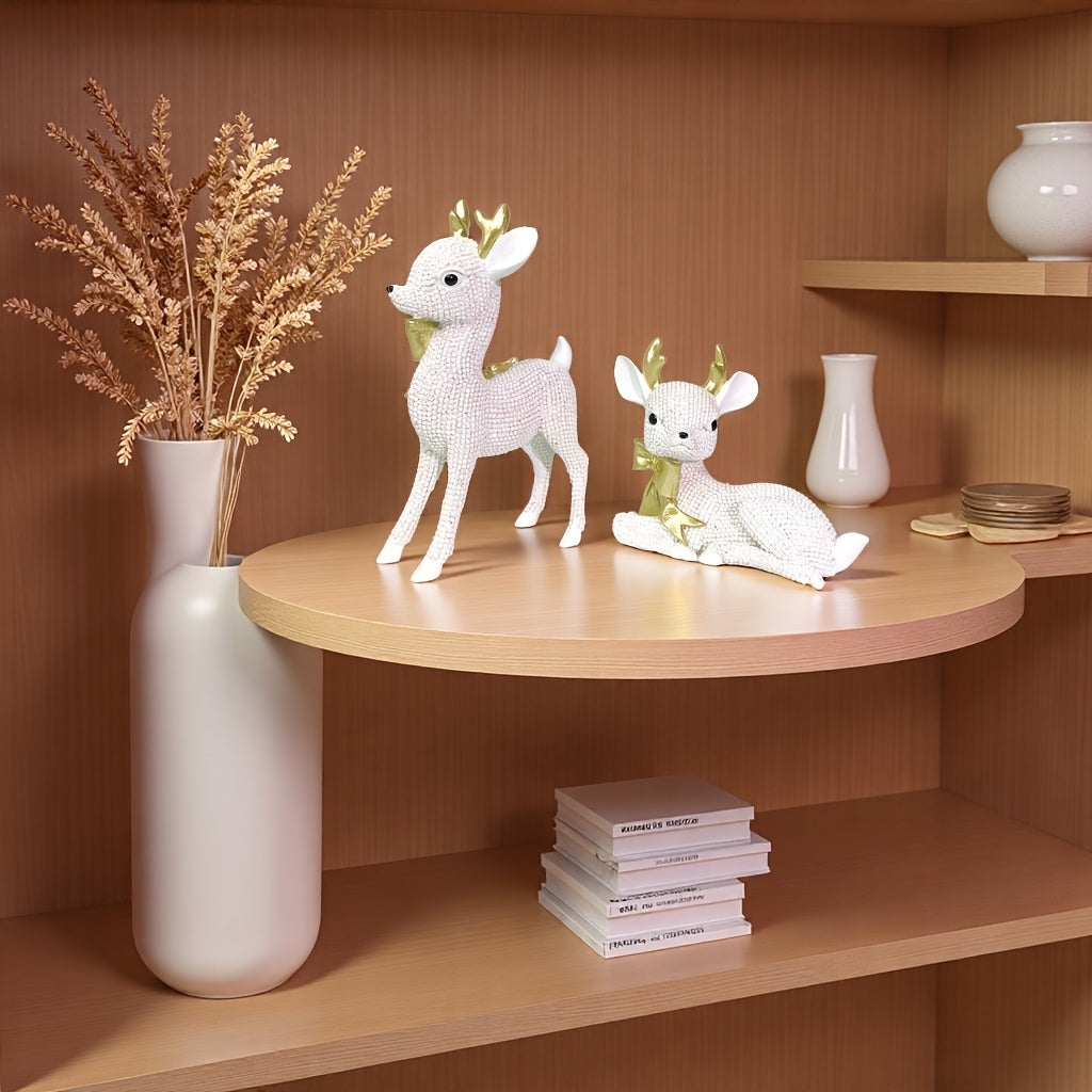 L&B® Crystal Reindeer Duo