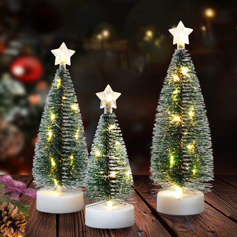 L&B® Frosted Glow Christmas Tree Set (3pcs)