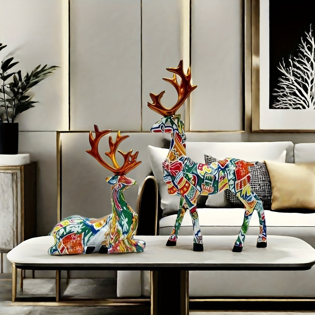 L&B® Mosaic Reindeer Duo