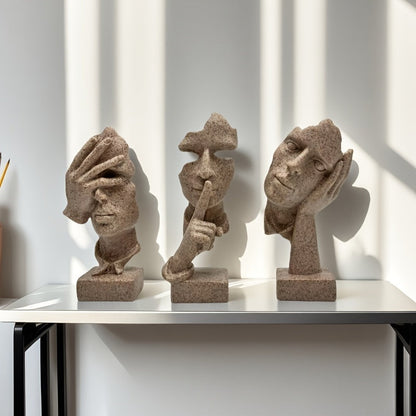 L&B® Abstract Mask Sculpture Set