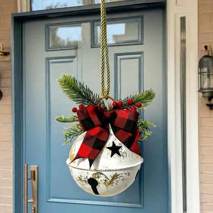 L&B® Christmas Bell with Bow & Door Hanger