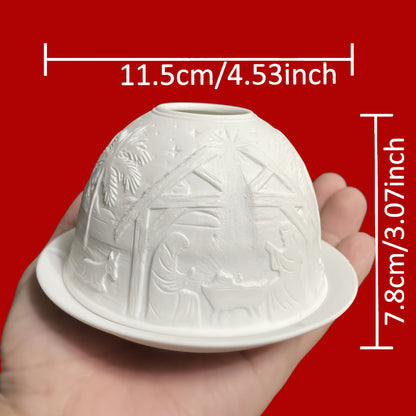 L&B® Porcelain Dome Tealight Holder