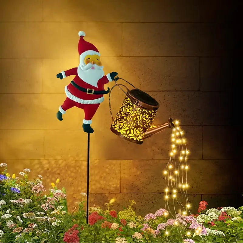 L&B® Santa Claus Solar Kettle Light