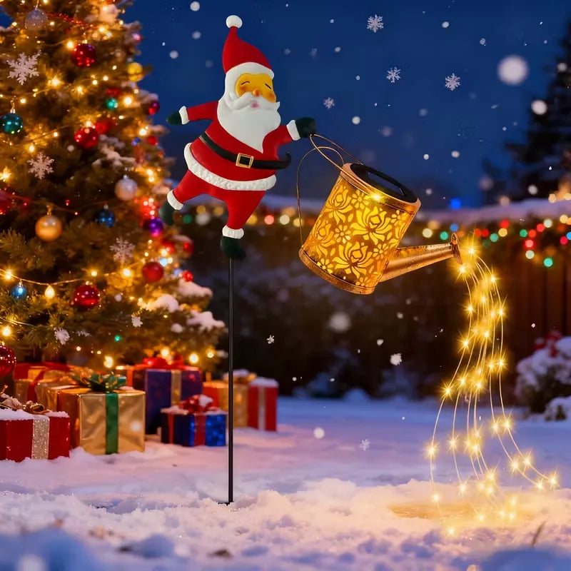 L&B® Santa Claus Solar Kettle Light